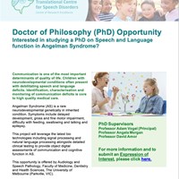 PhD Opportunity Angelman Syndrome
